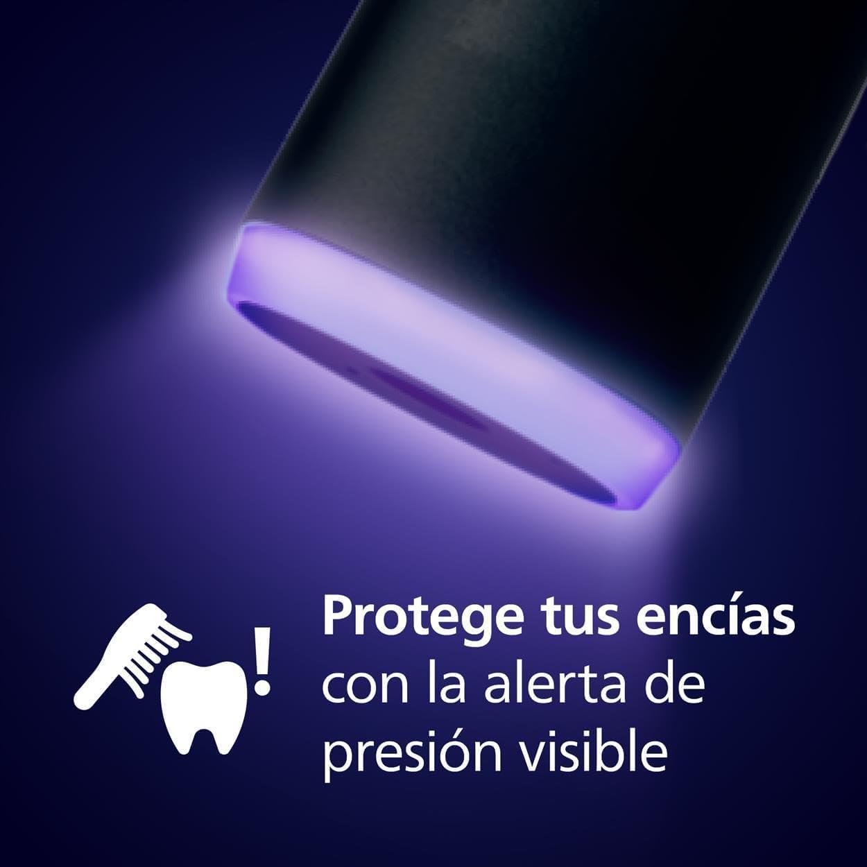 Philips Sonicare 7100 electric toothbrush with app, 4 modes, 3 intensities, pressure alert, timer, navy blue, HX7421/08.