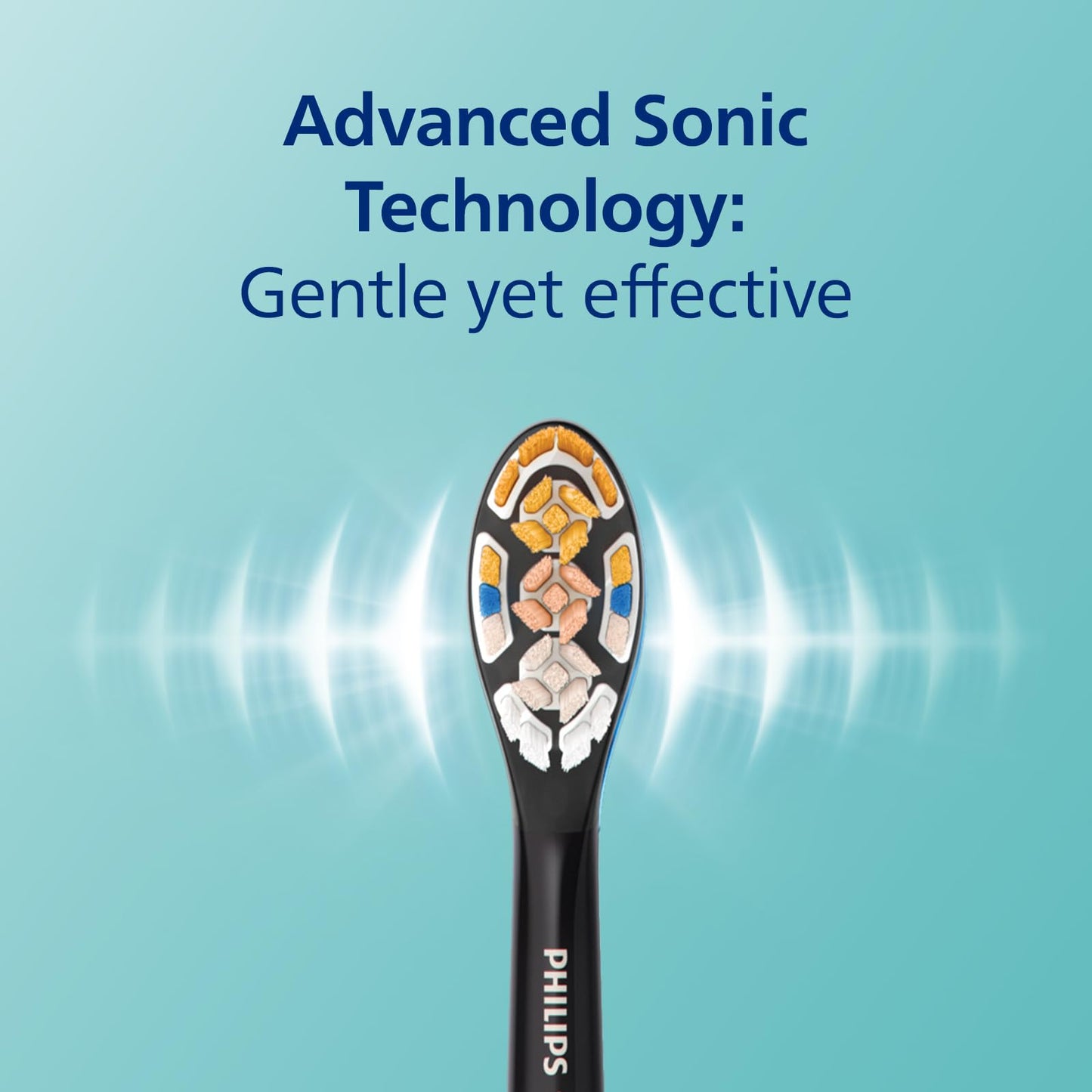 Philips Sonicare DiamondClean Smart 9700 toothbrush with app, pressure sensor, 5 modes, 3 intensities, brush head detection, lunar blue.