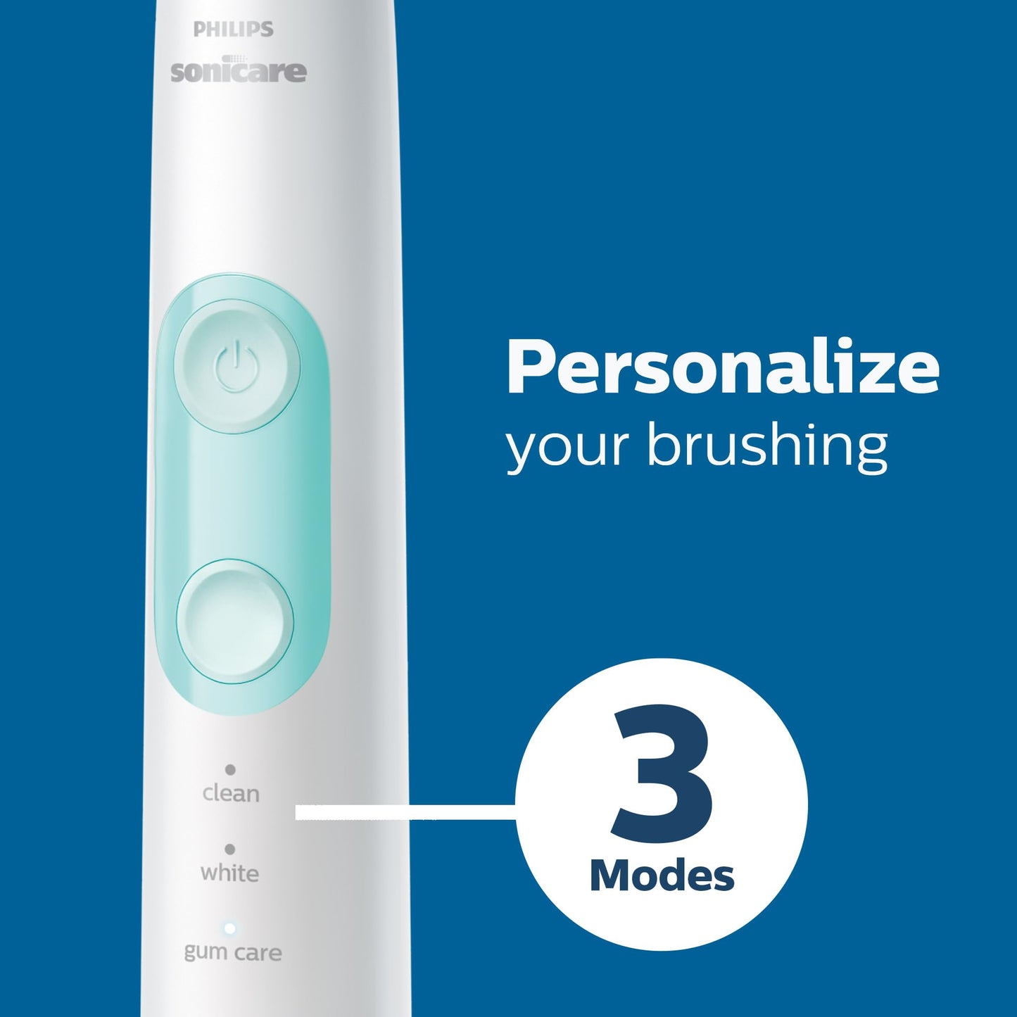 Philips Sonicare Compact Flosser 1000 (blue) with ProtectiveClean 5300 toothbrush and 2-pack nozzles bundle.