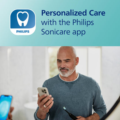 Philips Sonicare DiamondClean Smart 9750 toothbrush with app, pressure sensor, 5 modes, 3 intensities, brush head detection, lunar blue.