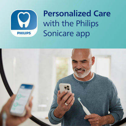 Philips Sonicare DiamondClean 9500 smart toothbrush with app, pressure sensor, 5 modes, 3 intensities, brush head detection, white.